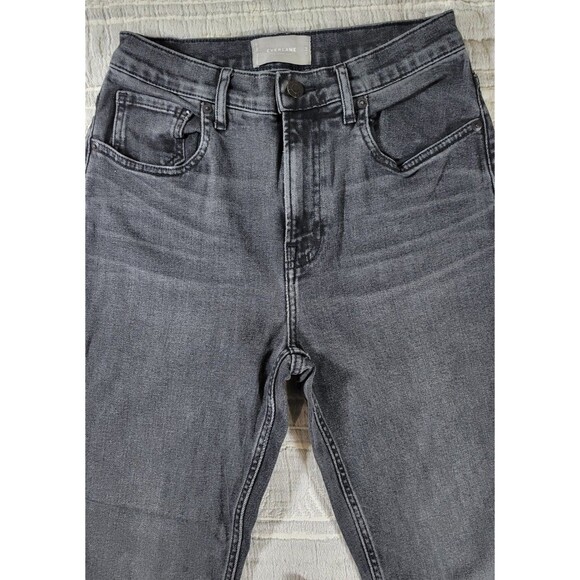 Everlane The Cheeky Jean 28 Tall Black Wash High Rise Slim Straight - Picture 3 of 8
